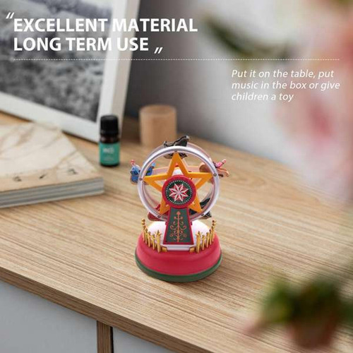 Adorno De Regalo Con Forma De Noria Giratoria Con Música Bri