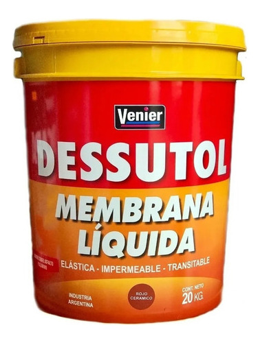 Membrana Líquida Dessutol Techo/terraza 5 Kg Venier - Mm