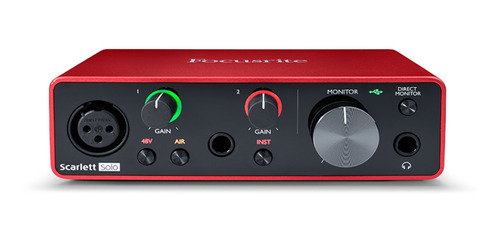 Interfase Focusrite Scarlett Solo ¡nueva Generación!