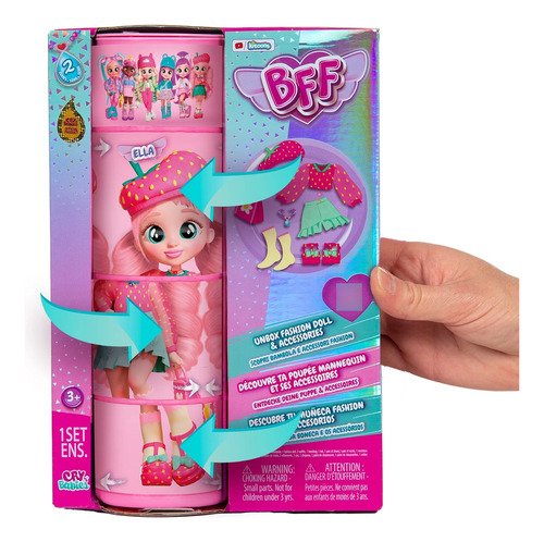 Muñeca De Moda Cry Babies Bff Ella Con 9 Sorpresas 20 Cm