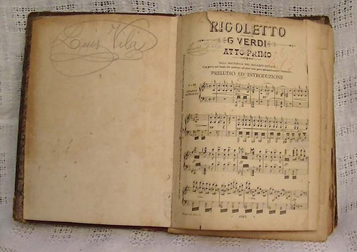 Partitura Rigoletto - Verdi