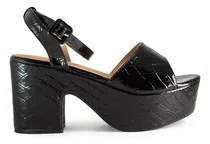 Comprar Sandalias Mujer Lady Stork Plataforma Charol Brillos Fely