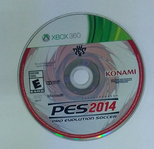 Pes 2014 Para Xbox 360 Usado (solo Disco)