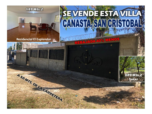 Vendo Villa 36% Menos En Canasta, San Cristobal, Res. El Explendor, Oportunidad