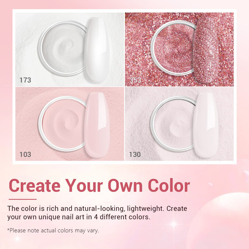 Dip Powder Nail Kit Azurebeauty Starter W/ 4 Colors 12 Pcs