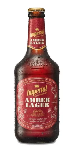 Cerveza Imperial Amber Lager Especialidades Roja 500ml X12