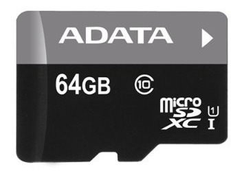 Memoria Flash Adata 64gb Microsdhc Clase 10 C/adaptador