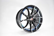 Comprar Rines 15 4\u002F100 P\u002F Yaris Aveo Spark Beat March Kia Rio Azul M Color Negro