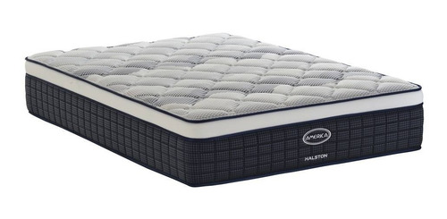 Colchón America Halston Con Box Gratis Queen Size - Ta