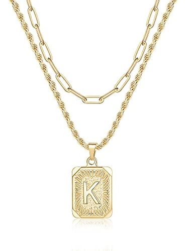 Collares Con Iniciales En Oro Para Mujeres, Collares Con Col