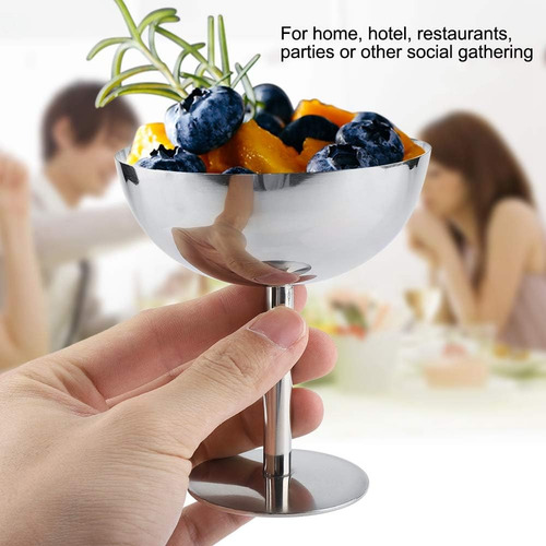 Tazas De Helado De Acero Inoxidable Fdit Para Servir Platos