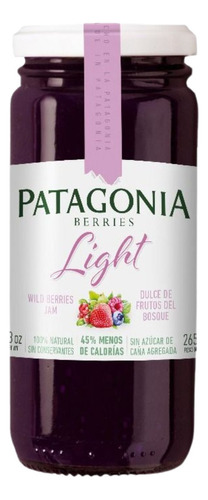 Mermelada Frutos Del Bosque Light Patagonia Berries 265 Gr.