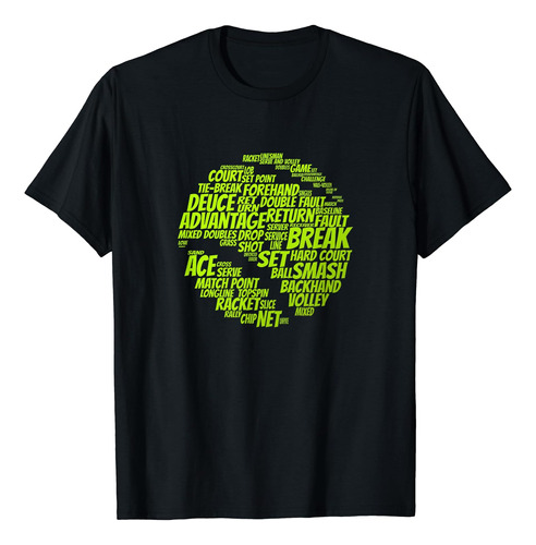 Términos De Tenis Jugador De Tenis Jugando Camiseta De Pelot