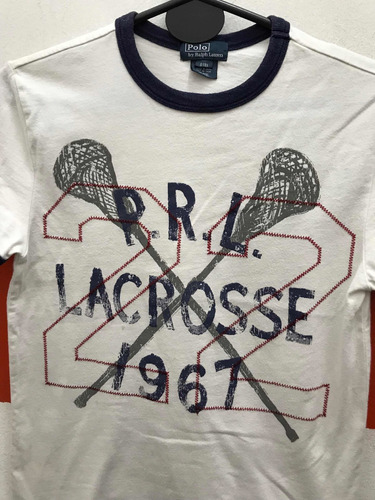 Remera Polo Ralph Lauren Lacrosse Talle 8 Kids