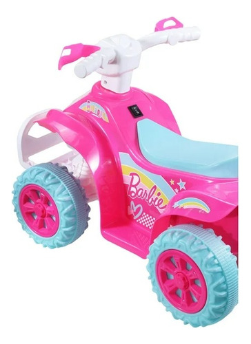 Cuartimo Infantil Para Niñas Montable 6v Barbie Color Rosa Chicle