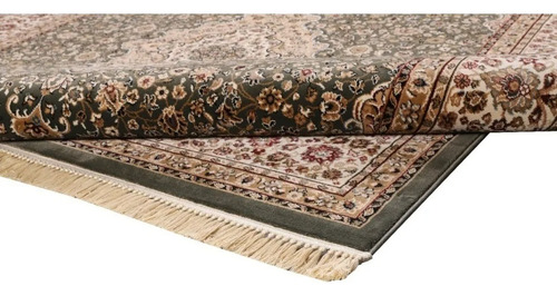 Tapete Alanya Verde 200x300cm Persa Kerman Tabriz Industrial Comprimento 300 Cm Largura 200 Cm