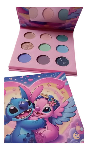 Paleta De Sombra Stitch E Angel 9 Cores Sombra Variada
