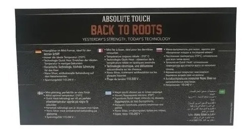 Planchita de pelo mini GA.MA Italy GBS Absolute Touch Mini negra 110V/220V