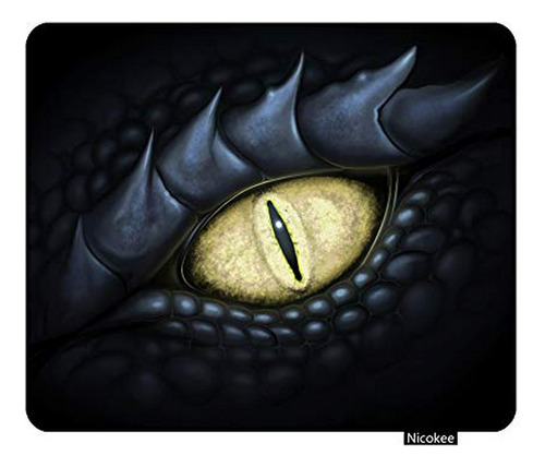 Nicokee Cool Black Dragon Eye Alfombrilla De Ratón Para Jueg