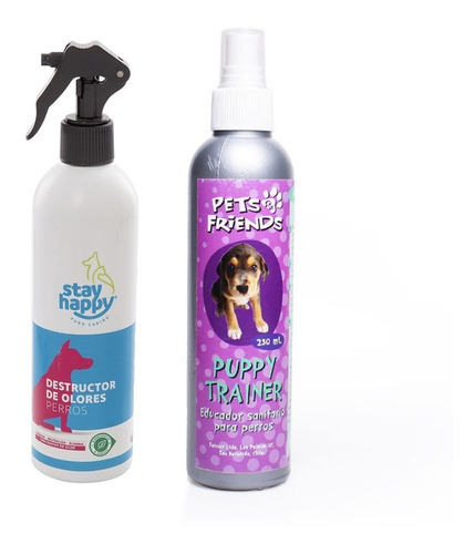 Pack Destructor De Olor + Educador Sanitario Para Perro.