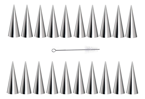 Paquete De 20 Moldes De Cuerno De Crema, Conos De Hornear De