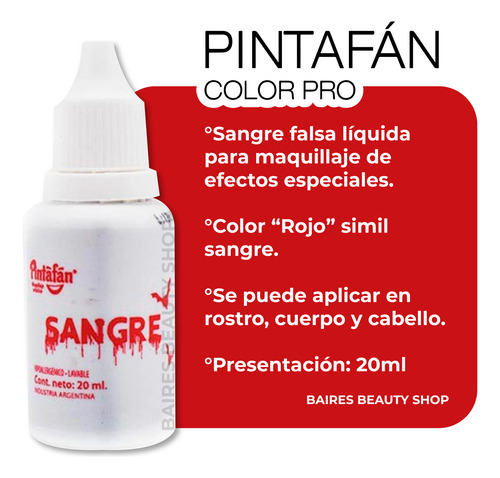 Kit Maquillaje De Halloween Terror Fx Gore Latex Sangre