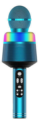 Micrófono Portátil Inalámbrico Para Karaoke Con Luces Led 2