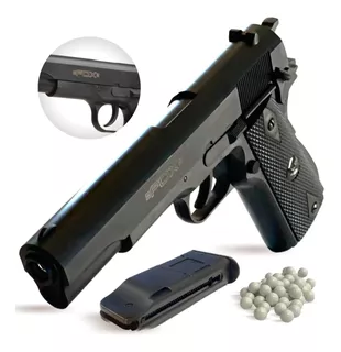 Pistola Fox Resorte Combat Colt 1911 Balines Airsoft .