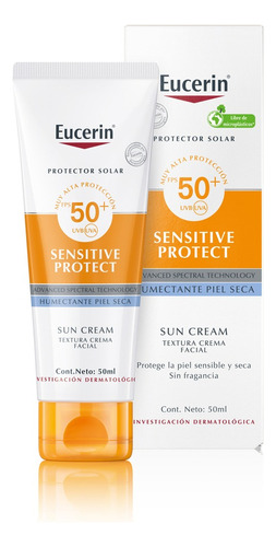 Protector Solar Eucerin Sensitive Protect Fps 50 Sun X50 Ml