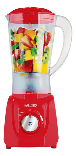 Liquidificador Mallory Fast Mix 520w Vermelho 220v 