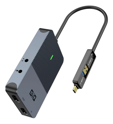 Hub Giq Displaylink - 4k Para 2 Telas Hdmi Mac Windows Linux