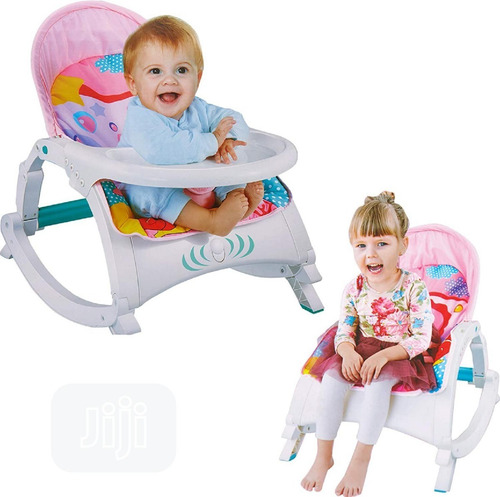 Imagen 2 de 5 de Silla Mecedora Comedor Portátil Para Bebé Vibración Relajant