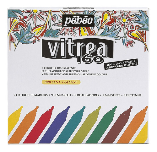 Vitrea 160 Rotuladores De Pintura De Vidrio Brillante S...