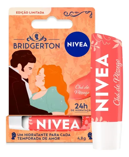 NIVEA Hidratante Labial Chá de Pêssego Bridgerton 4,8g