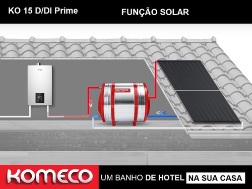 Aquecedor Komeco Ko16di Prime Glp 16 Litros Inox Digital
