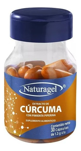 Naturagel Cúrcumacurcumina+pimienta Negra+omega 3 30 Cap Sabor Sin Sabor
