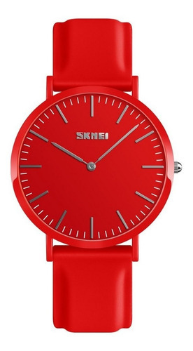 Reloj Pulsera Skmei 9179 Wr30m Color de la malla Rojo Color del bisel Rojo Color del fondo Rojo