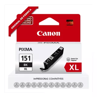 Cartucho Cli 151xl Original Canon Preto Ip7210 Ip8710 Ix6810