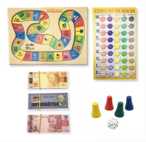 Jogo Bolsa de Valores Divertido Lançamento Brinquedo Educativo