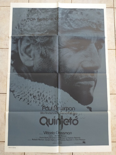 Poster Afiche Cine - Quinteto - Paul Newman *