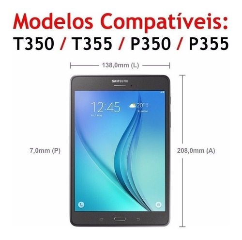 Imagem 6 de 6 de Capa Case Tablet Galaxy Tab A 8 S-pen P350 P355 T350 T355