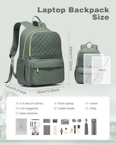 Mochila Para Laptop De 15.6 Pulgadas Para Mujer