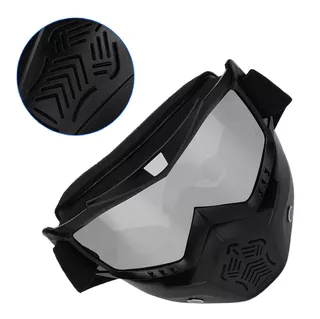 QERMULA Gafas de Seguridad Gafas de Motocicleta Gafas de protección Ocular Glasse Gafas de Seguridad antiniebla para Montar Negro 