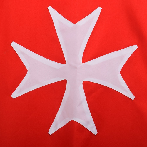 Conjunto Capa Túnica Ordem Cavaleiros Malta - Red Knight