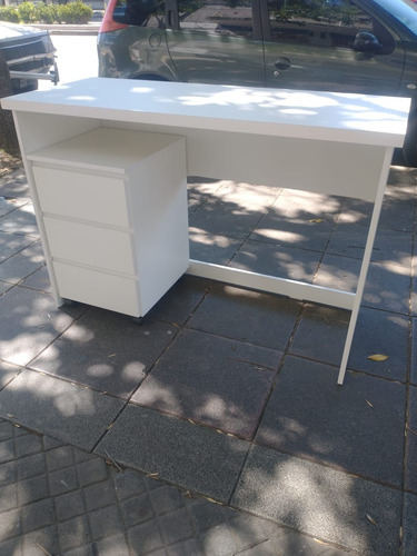Imagen 5 de 7 de Escritorio Mesa Para Pc Con Cajonera Movil- 120 X 50
