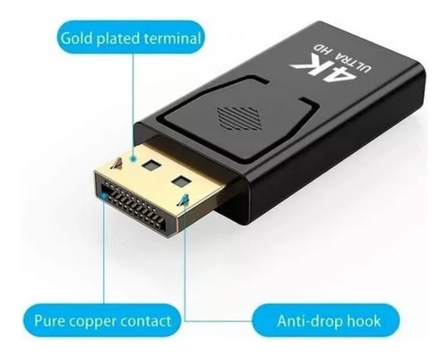 Adaptador Convertidor Displayport A Hdmi Hd 1080p 4k