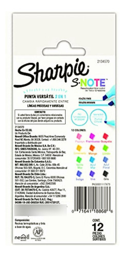 Sharpie S-note Marcadores Creativos, Resaltadores, Surtidos