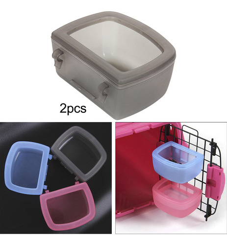 3 X 2x Cuencos Para Jaula Para Perros, Cuenco Para Beber
