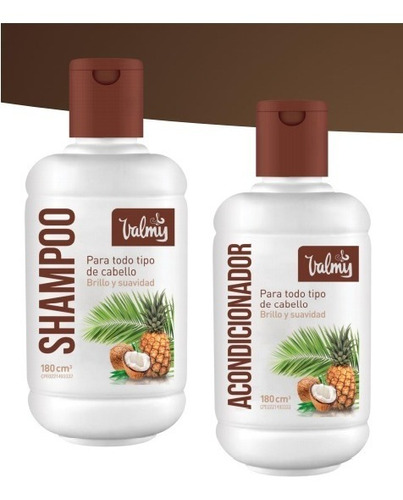 Kit Cuidado Capilar Valmy. Shampoo+acondicionador Coco