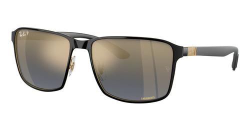 Gafas De Sol Rb3721 Polarizado Negro Ray-ban Originales